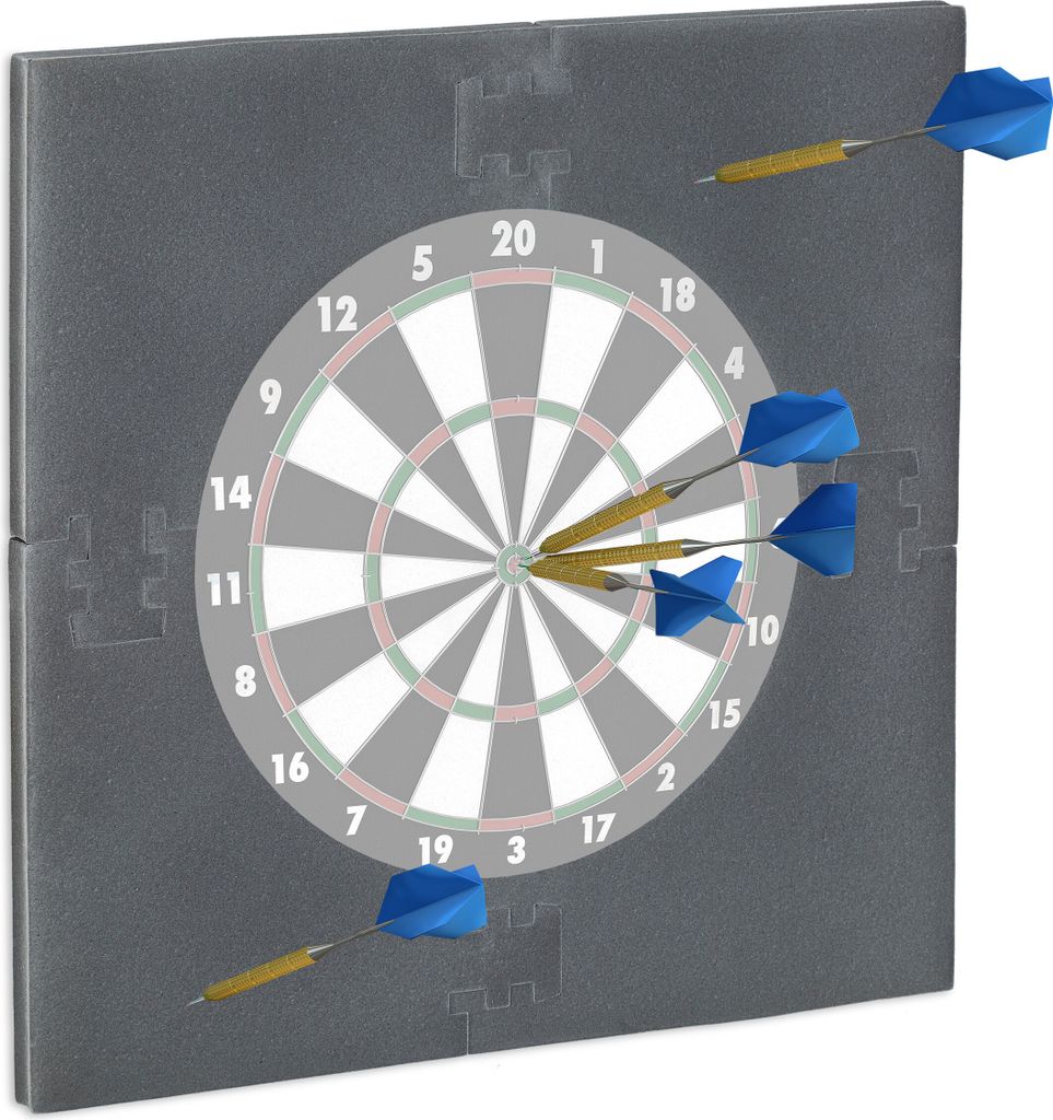 relaxdays Dartboard-Surround gris Image du produit 