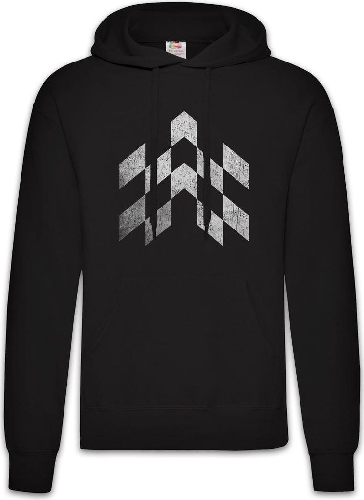 Urban Backwoods Checkered Flag, Herren Hoodie, Farbe: Schwarz, Größe: 2XL