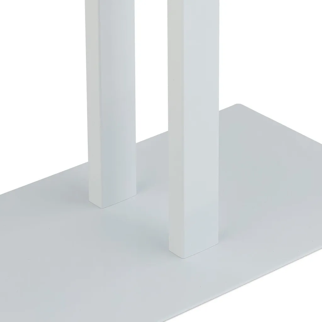Porte-serviette mural T-Design blanc mat - Accessoire de bain ergonomique