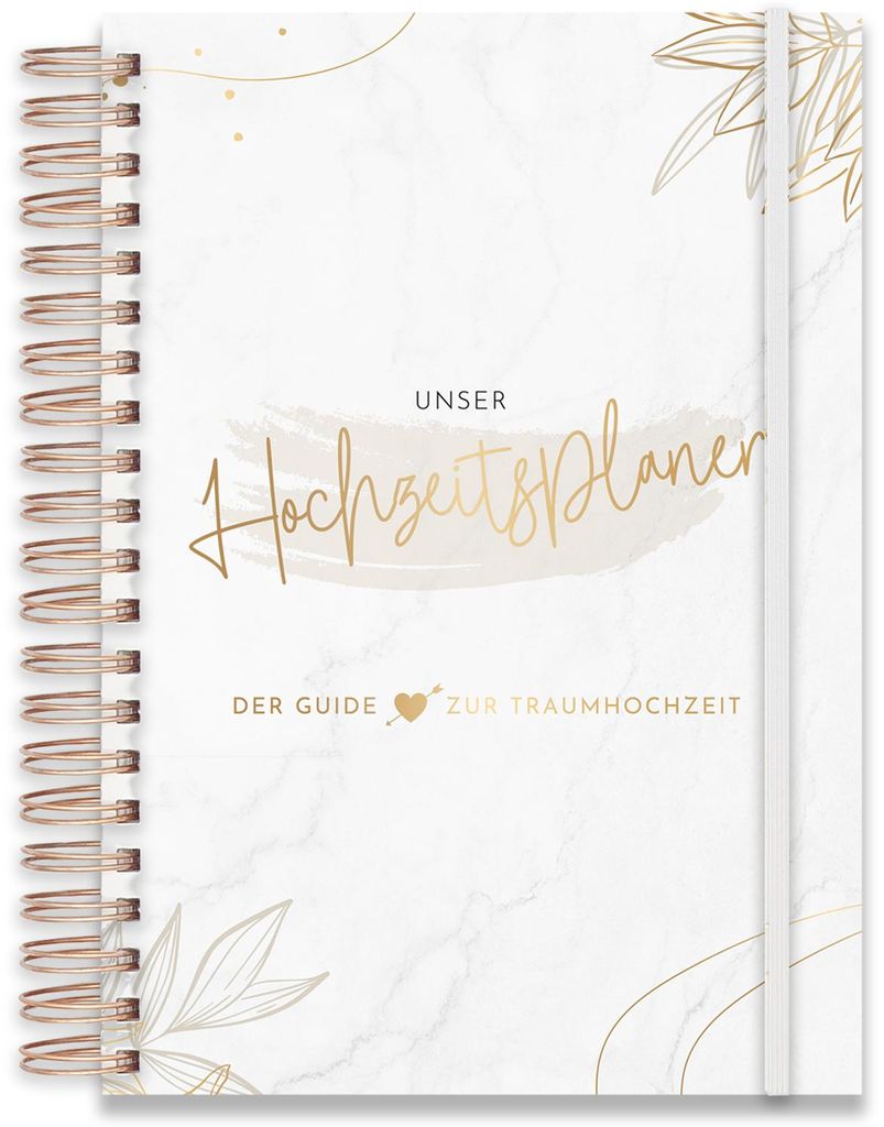 Hochzeitsplaner für euren großen Tag - DIN A4 - Ratgeber von A-Z mit Checklisten, Zeitplan und Platz für Kreativität