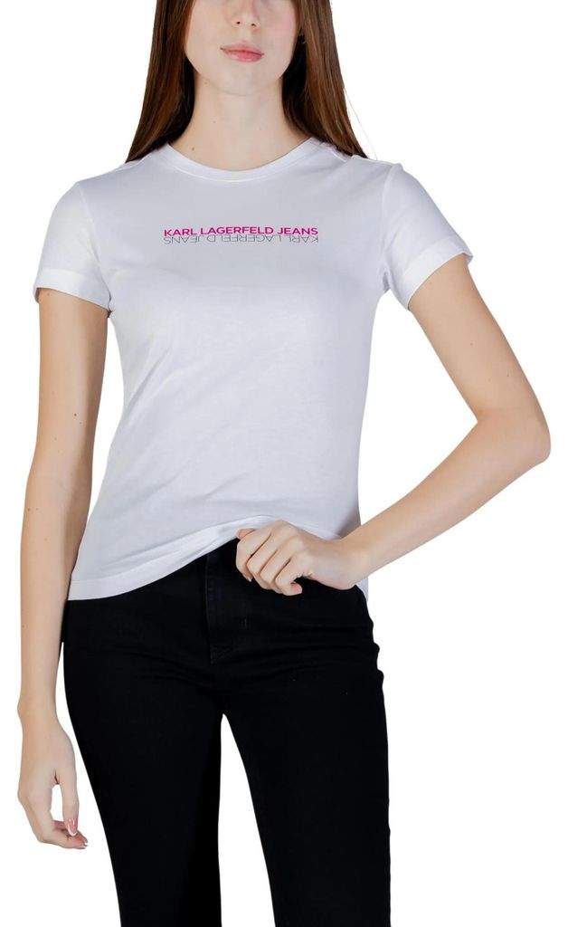 Karl Lagerfeld Jeans Damen T-Shirt Weiß 507671 : Größe - S Größe: S
