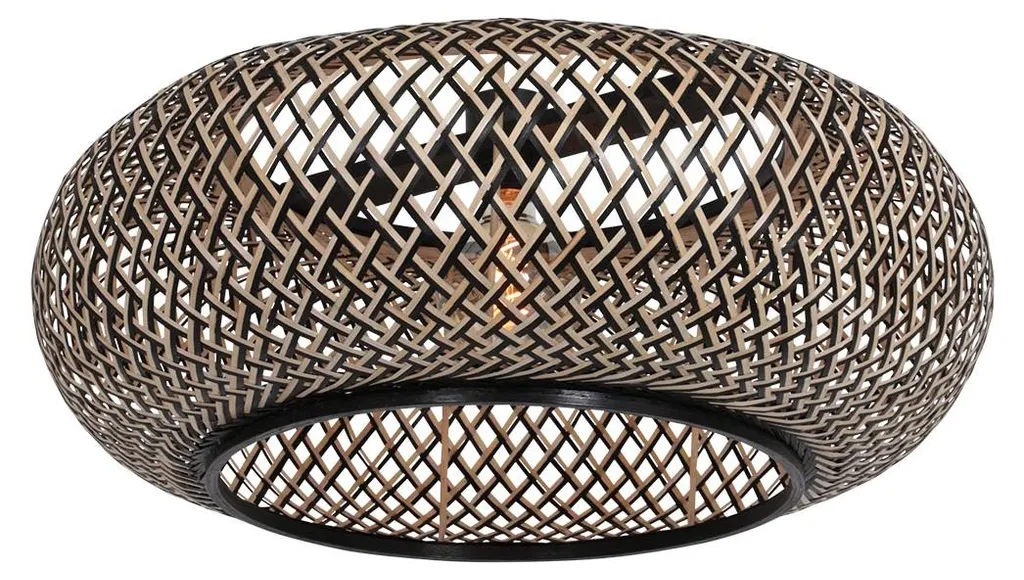 Abat-jour naturel bambou 60cm : illuminez votre intérieur avec douceur