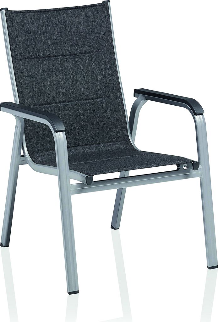 KETTLER Basic Plus Padded Relaxsessel, silber/ anthrazit Produktbild 