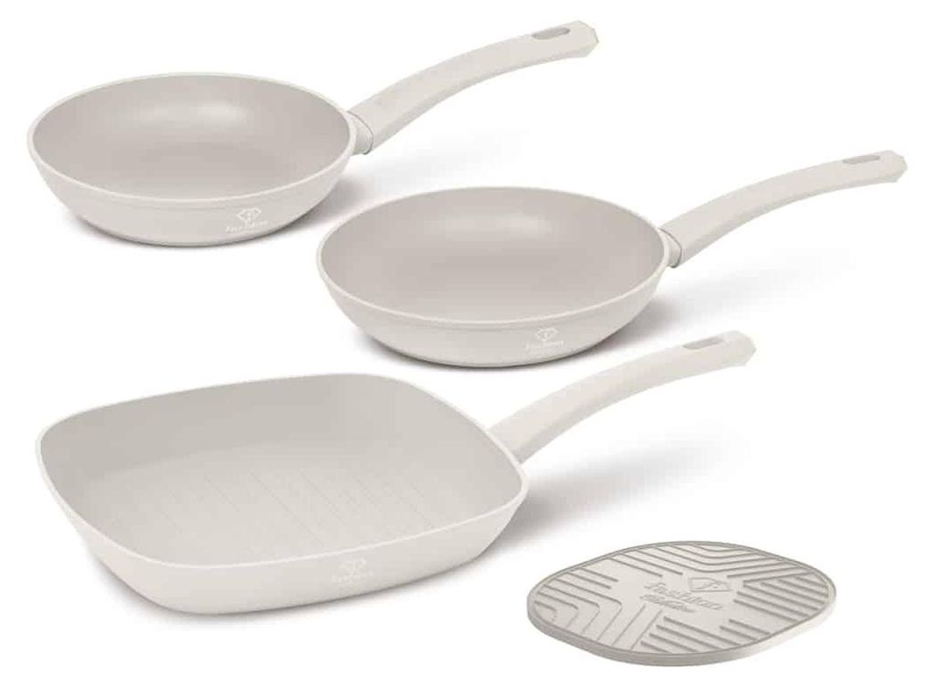 4-teiliges Pfannenset Berlinger Haus FTV0076 Matte Cream