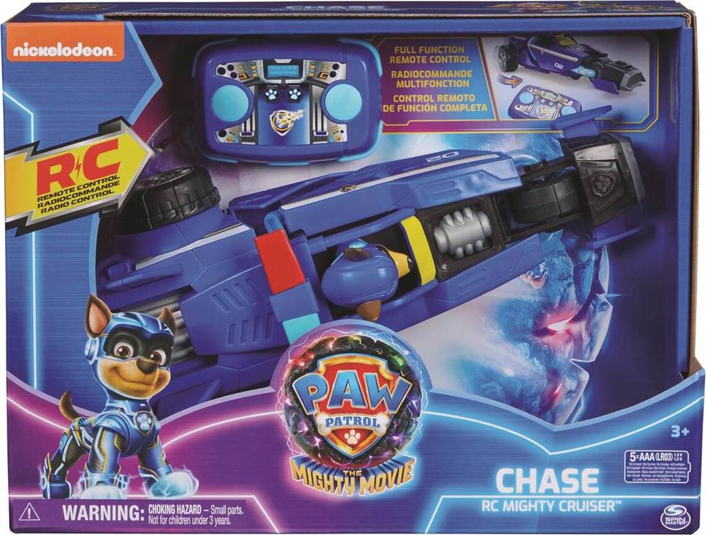 Paw Patrol: De Mighty Film, afstandsbedieningspolitiewagen Productafbeelding 