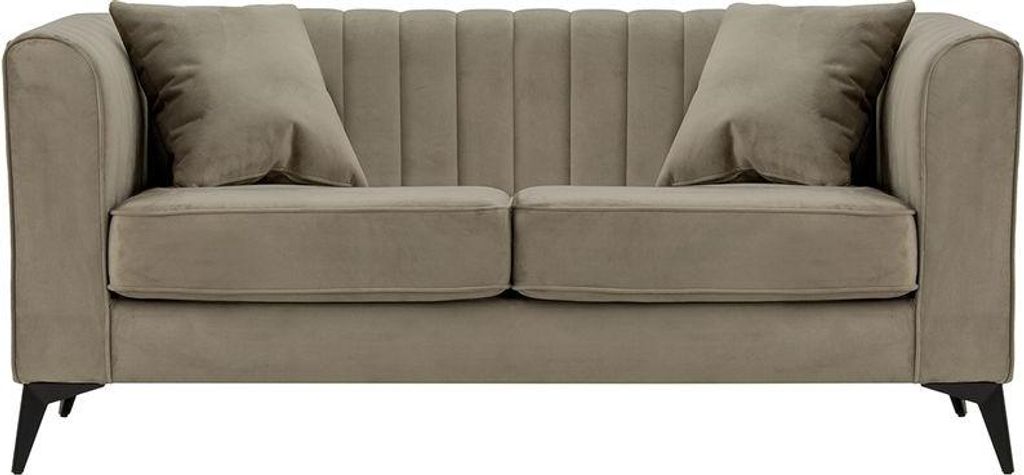 2-Sitzer Sofa Mary aus medizinischem Schaumstoff-Velluto 3-matte black