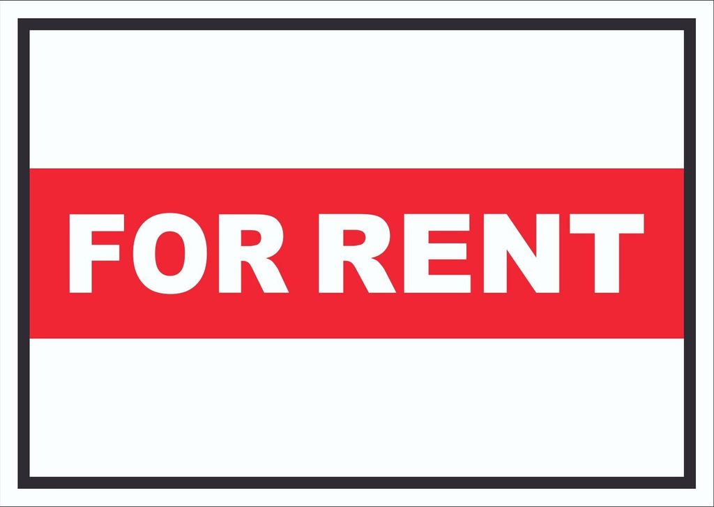 For Rent Schild mit Text Verkaufsschild A3 Rückseite selbstklebend