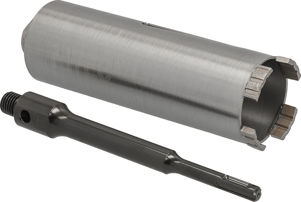 Diamantbohrkrone Ø 62 mm Nutzlänge 180 mm mit SDS+-Aufnahme 200 mm Segmenthöhe 10 mm Diamant Bohrkrone Trockenbohrkrone Kernbohrer Betonbohrkron...