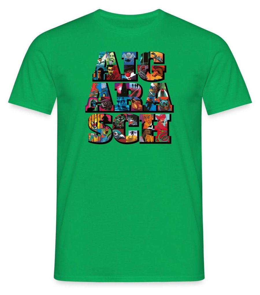Spreadshirt Die Drei Fragezeichen Jubiläumsdesign Aiga Rasch Männer T-Shirt, M, Kelly Green