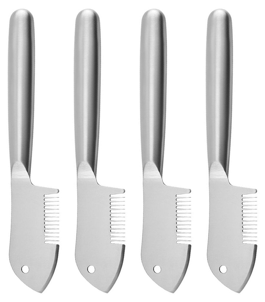 Zwiebelmesser aus Edelstahl, 3-in-1 Multifunktions-Schäler zum Zerkleinern, Schneiden und Schälen von Gemüse, ergonomischer, rutschfester Griff,...