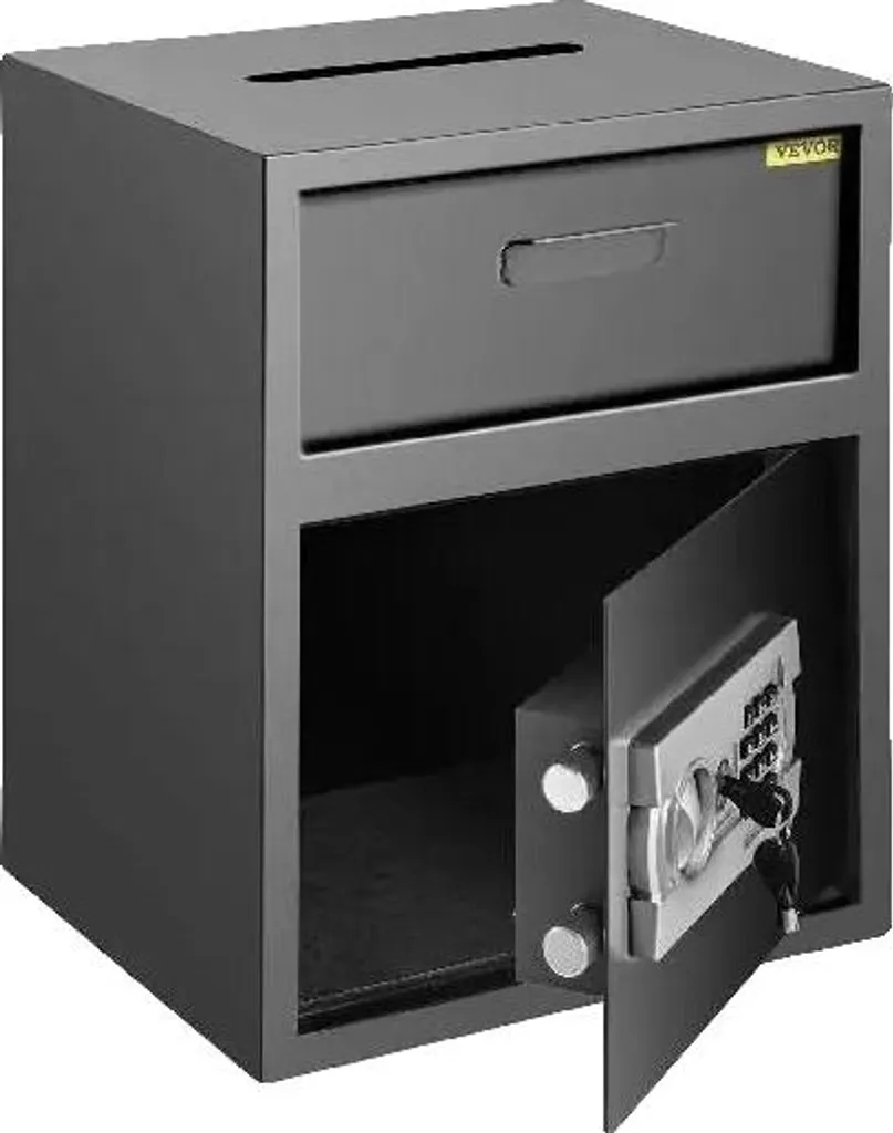 Casier de sécurité à dépôt avec serrure électronique robuste série S1