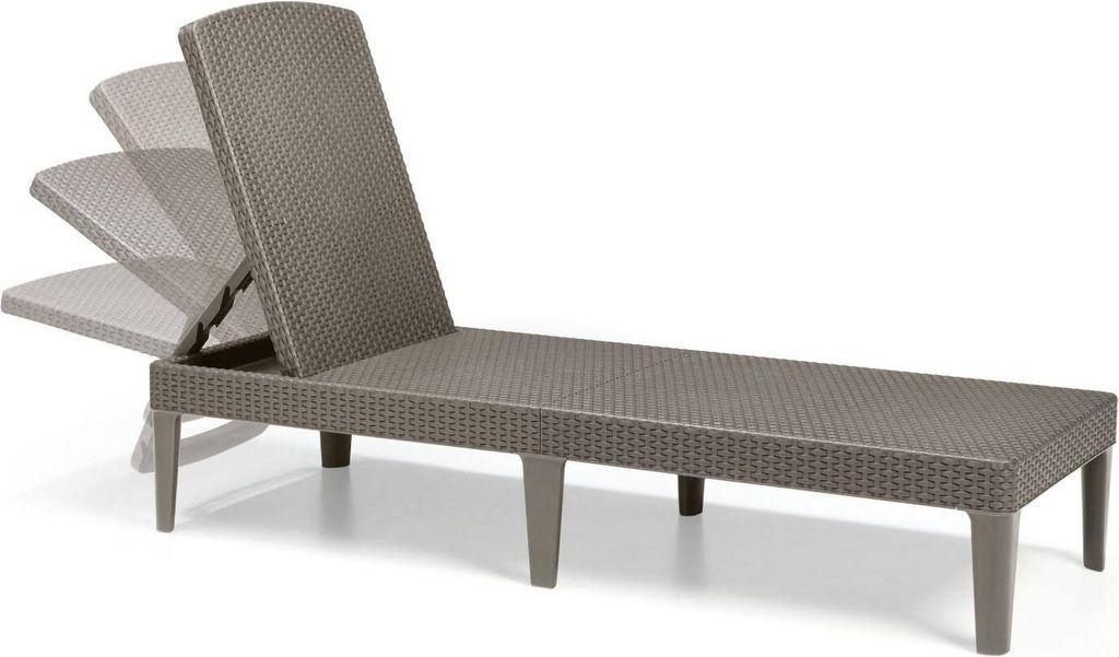 Lettino sdraio da giardino reclinabile effetto rattan Keter Immagine del prodotto 