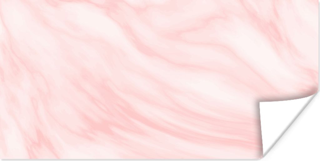 MuchoWow Poster Marmor - Rosa - Weiß - Luxus - Marmoroptik 150x75 cm - ohne Rahmen