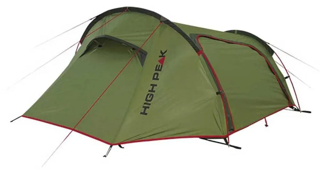 Tente tunnel de camping High Peak Sparrow compacte pour deux personnes