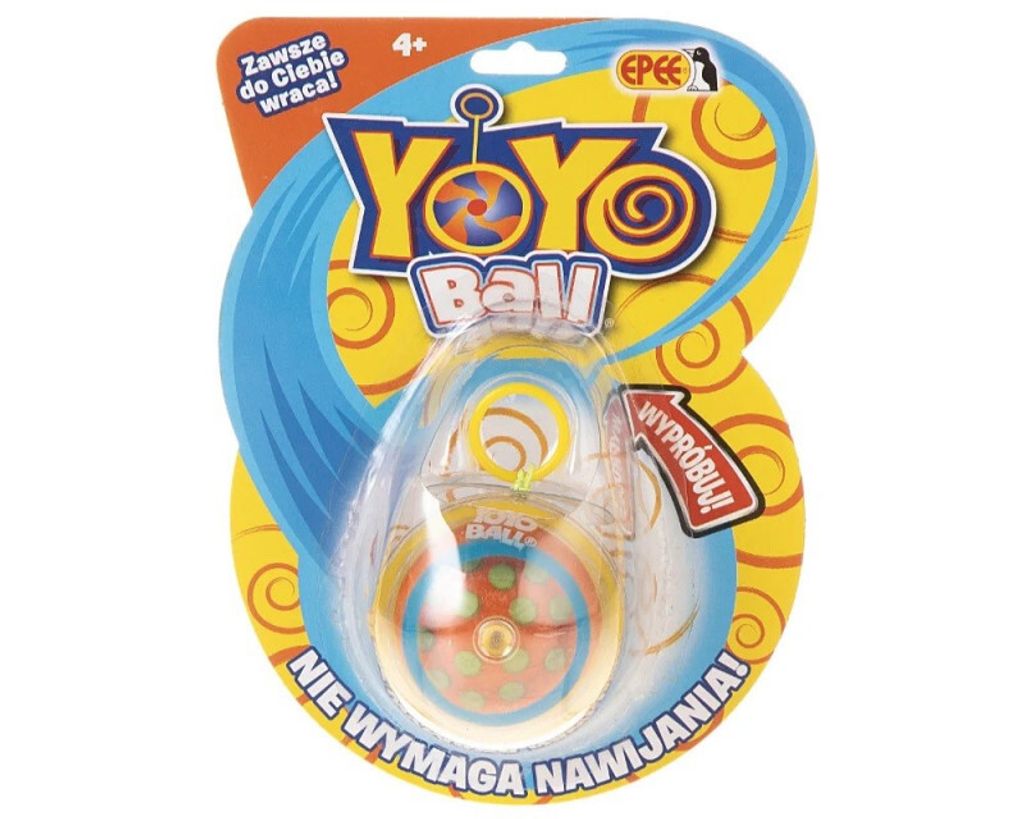 Yoyo Ball blister jaune, yoyo avec points Image du produit 