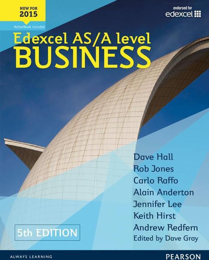 Edexcel AS/A Level Business 5. Auflage Schülerbuch und ActiveBook, inkl. 1 Beilage, inkl. 1 Online-Zugang .