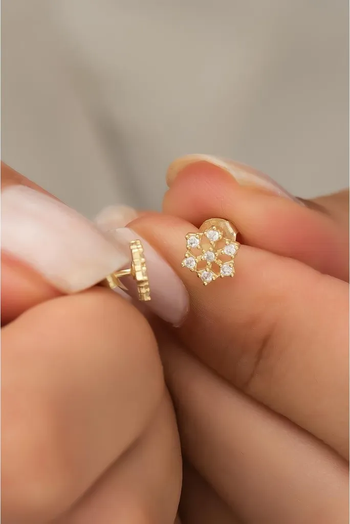 Boucles d'oreilles flocon de neige argent : cadeau idéal pour les fêtes