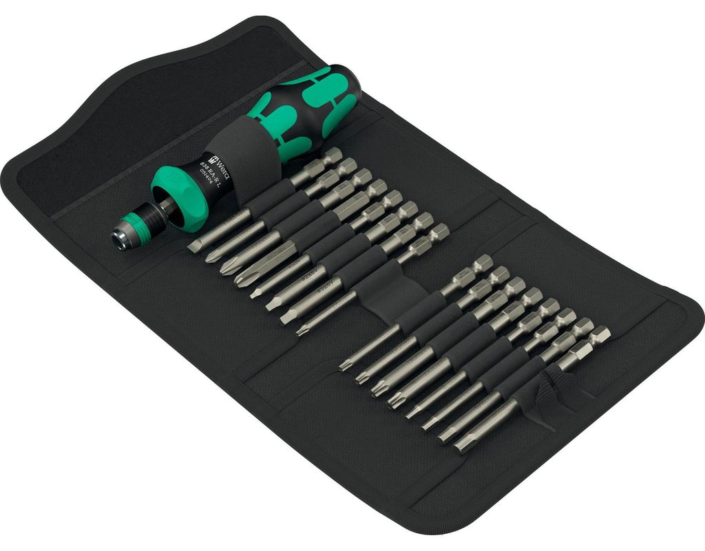 Wera Kraftform Kompakt 60 RA-R Imperial 1, Bit-Satz, (17-teilig, 1/4"