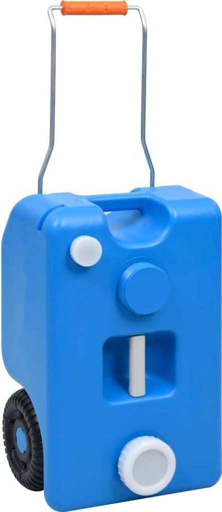 "SALE 2026"Camping-Wassertank mit Rollen 25 L Blau - Waschbecken NeuMöbel750152