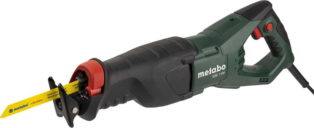 Metabo Säbelsäge SSE 1100 W + Sägeblatt Holz+Metall und Koffer