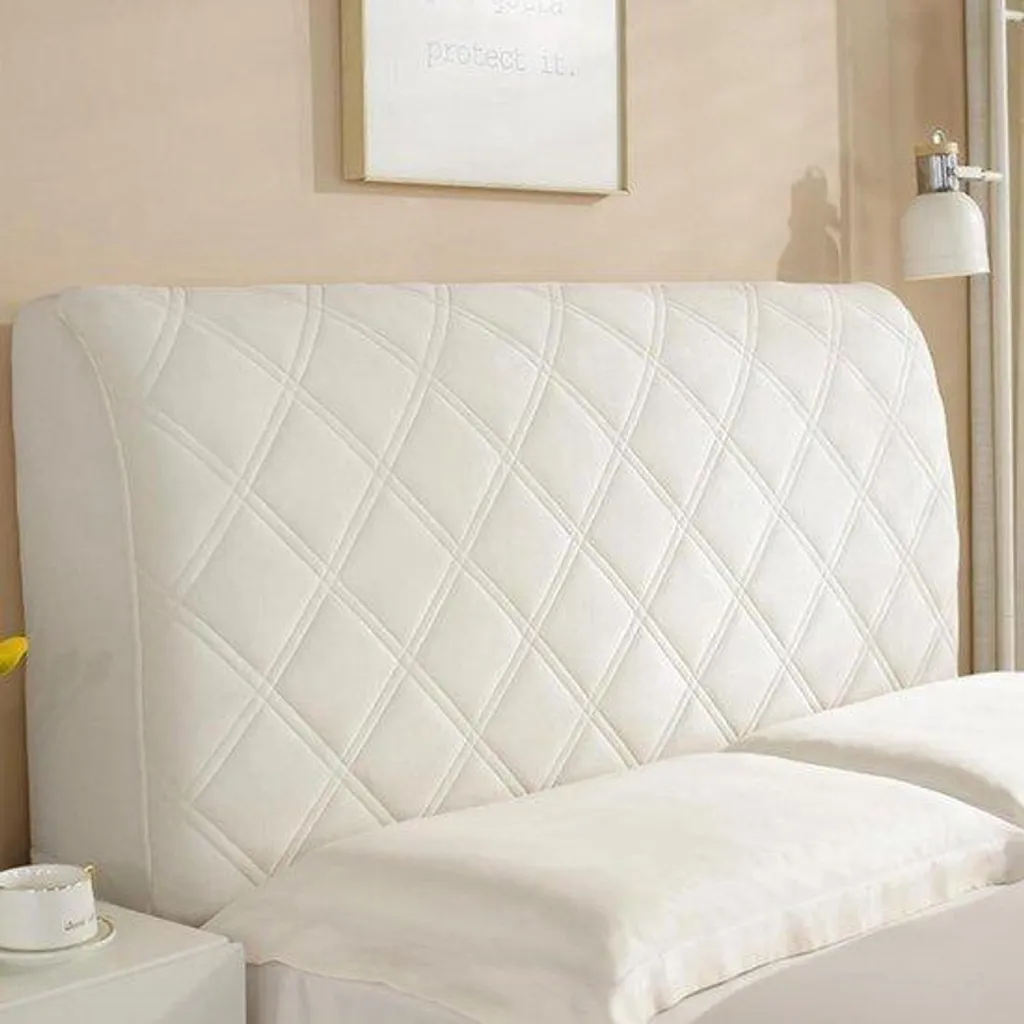 Housse de Canapé Anti-Tache et Extensible 180 cm - Rénover en Blanc Cassé