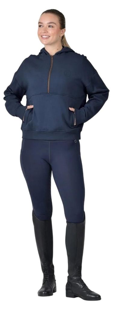 Dublin - Kapuzenpullover für Damen, Zum Überziehen, Fleece GT19810 (40 DE) (Marine)