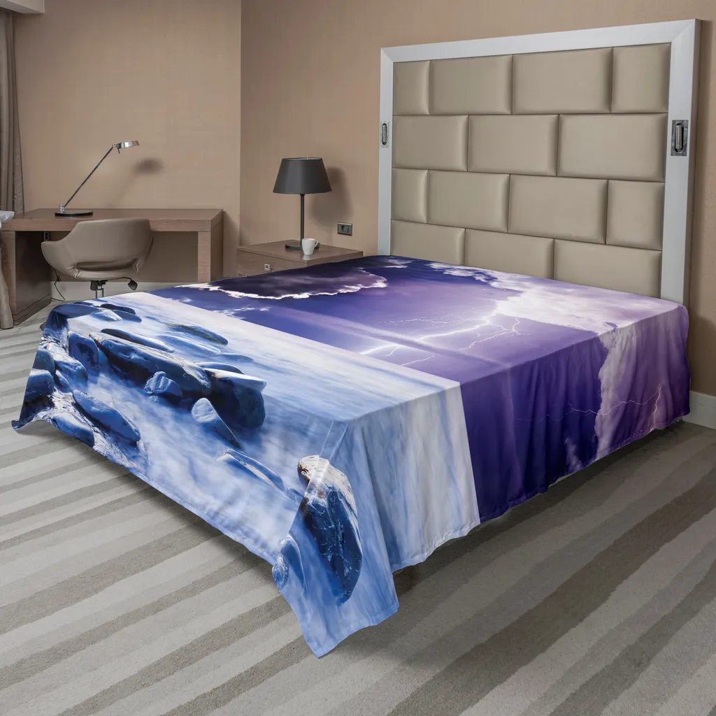 Lenzuolo Sopra Grande 275x260 ABAKUHAUS Nuvole e Tuoni Blu