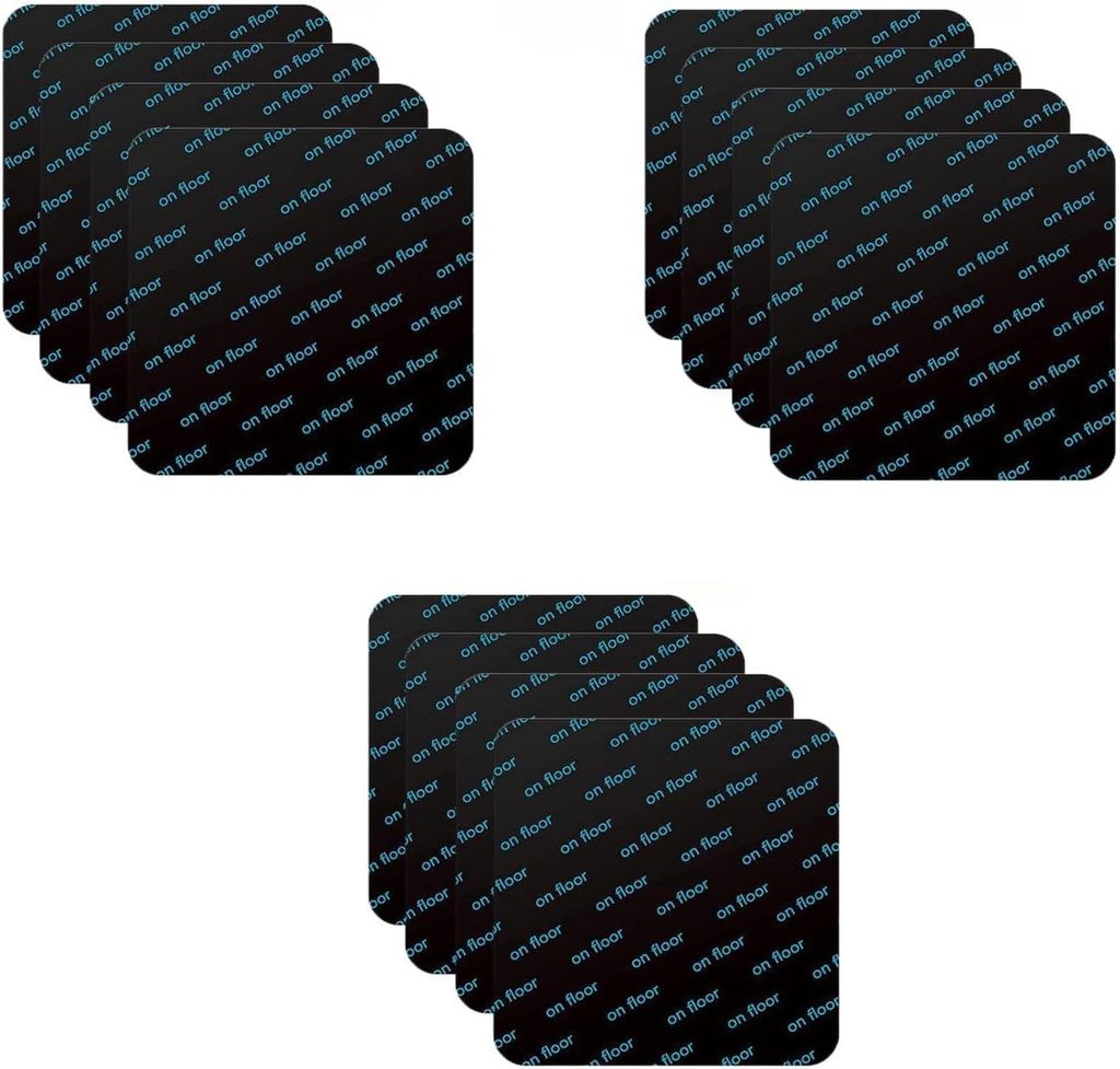 Schwarze, waschbare und wiederverwendbare Antirutschmatten für sicheren Halt auf Parkett- und Fliesenböden