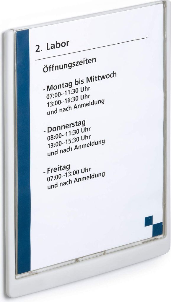 DURABLE Türschild CLICK SIGN A4 hoch, 486702 weiß Produktbild 