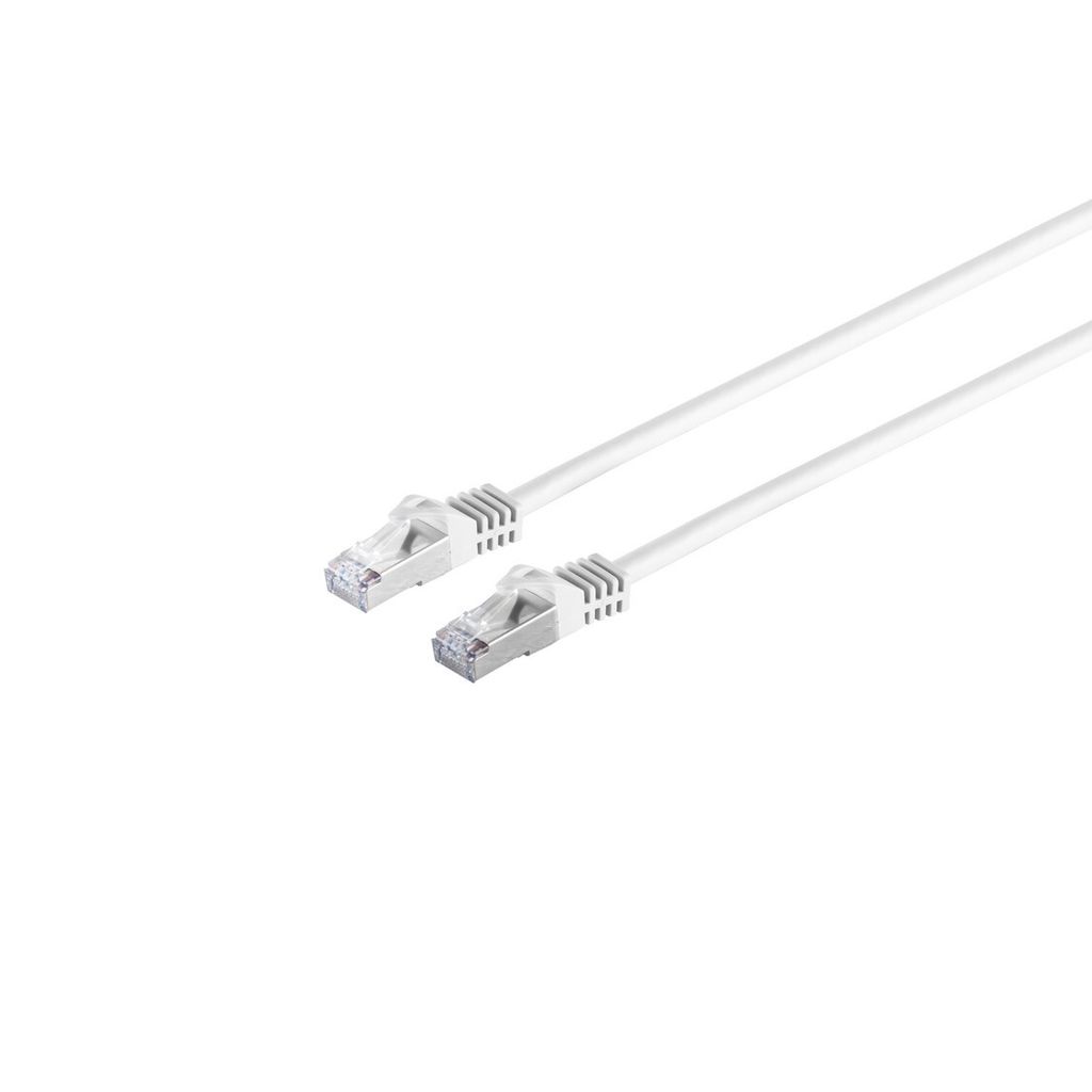 Cavo patch RJ45 con cavo CAT 7 grezzo PIMF bianco 5m Immagine del prodotto 