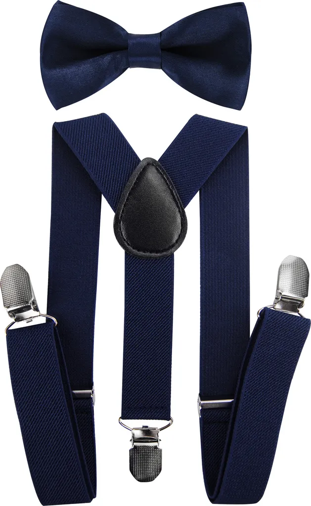 axy Bretelle Bambino con Papillon Set 1-6 Anni - Elegante a Forma di Y
