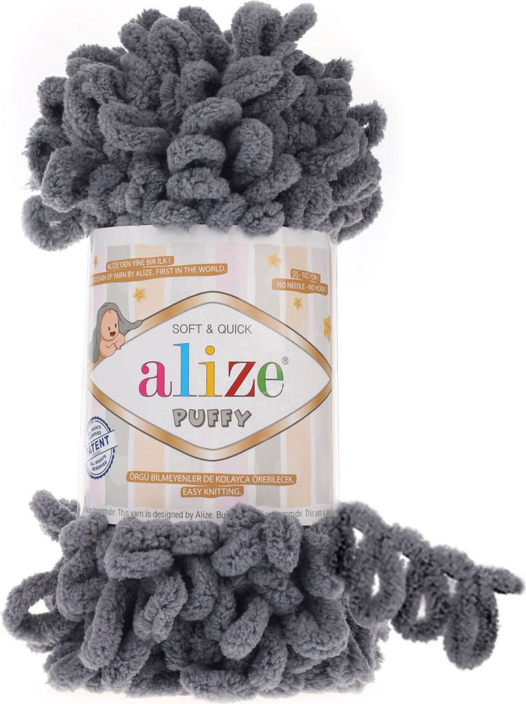 100g Strickgarn Alize Puffy, patentierte Neuheit, Schlaufen-Stricken ohne Nadeln