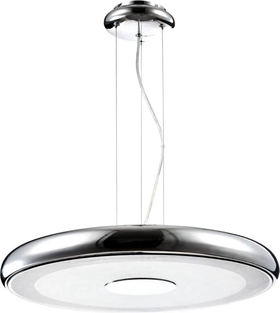 Suspension design argentée pour éclairer une table avec élégance LED chic