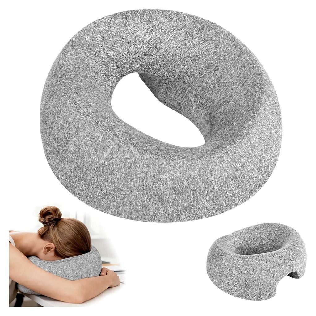 Gesichtskissen mit Kopfloch, U-förmiges Massagekissen für das Gesicht, ergonomisches Kissen, geeignet für Spa, Salon, Schreibtische und Zuhause,...