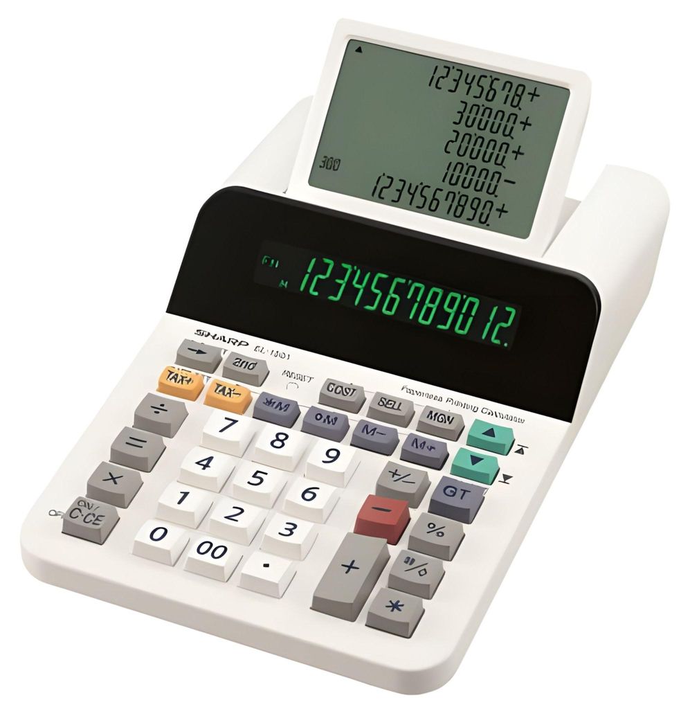 Sharp Tischrechner EL-1501 12stellig Batterie/Netz opt. Produktbild 