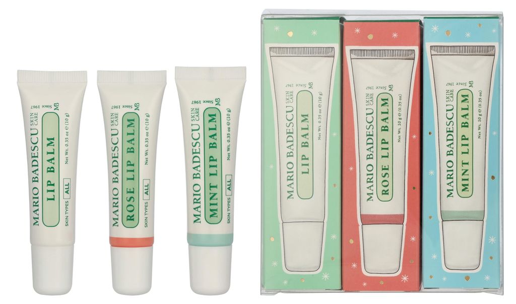 Coffret cadeau trio de baumes à lèvres Mario Badescu : Image du produit 
