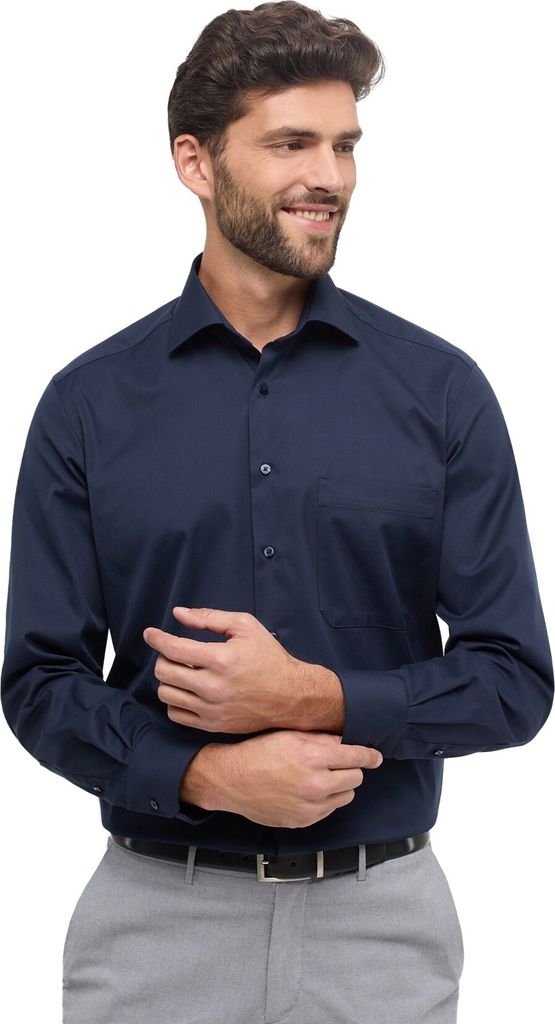 Eterna Hemd Navy Comfort Fit
