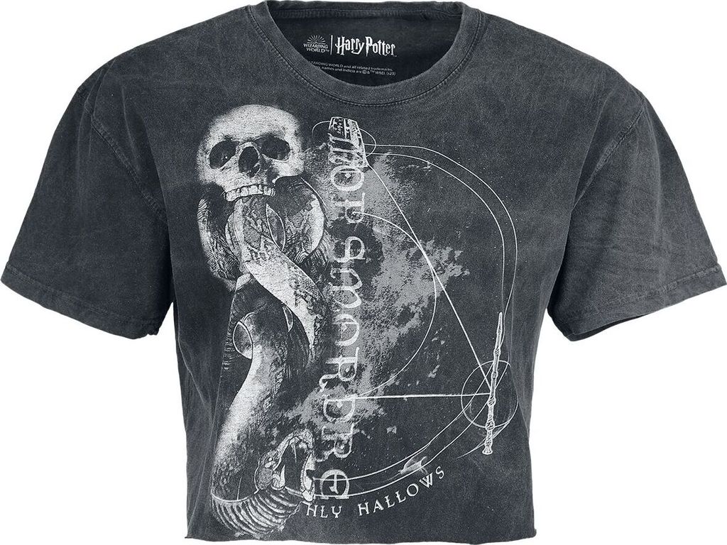 Harry Potter T-Shirt Damen Dark Mark schwarz Fan-Merch, Filme 100% Baumwolle L