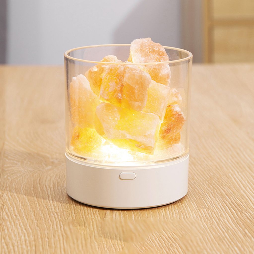 Sůl kámen noční světlo 7 barev LED Rock Crystal Lamp Obrázek produktu 7