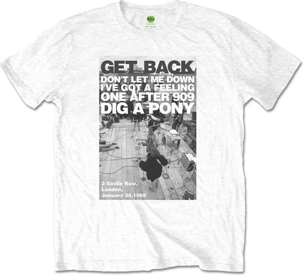 The Beatles - "Rooftop Shot" T-Shirt für Herren/Damen Uni RO4222 (XL) (Weiß)