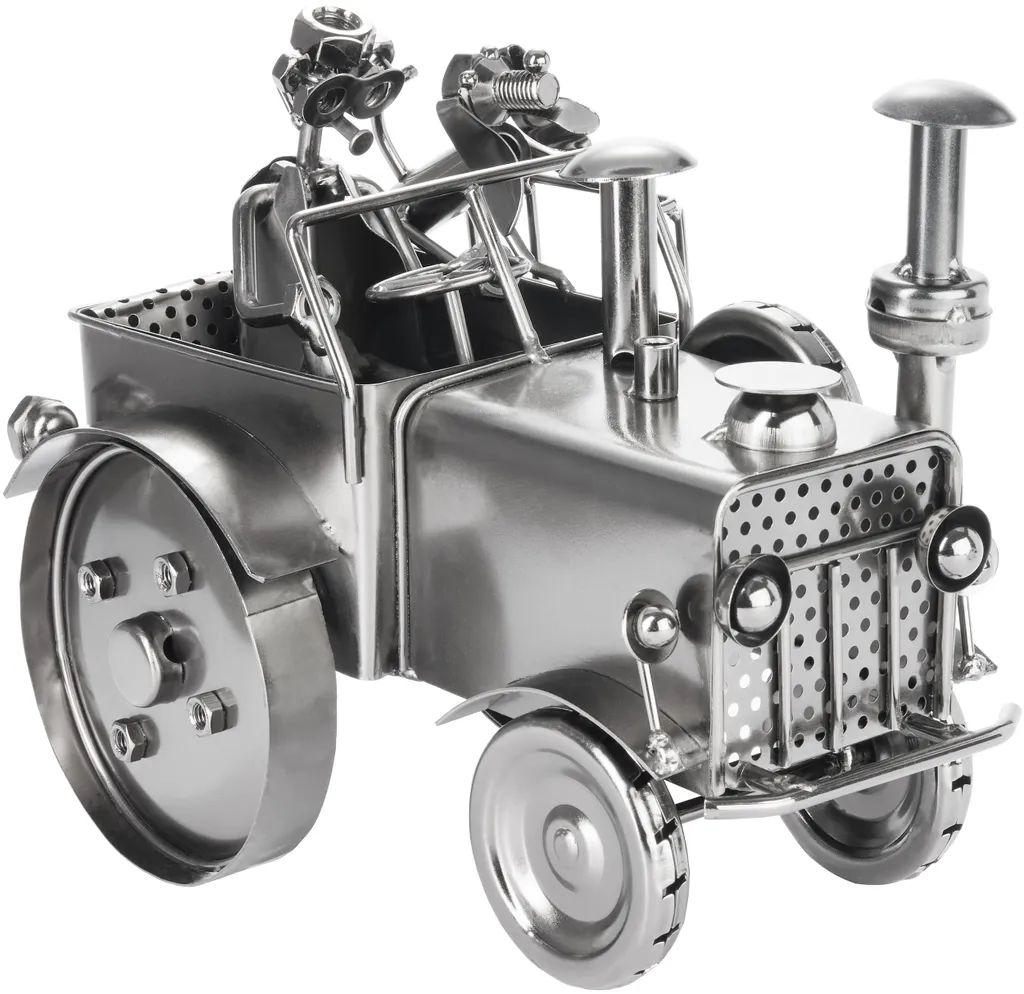 BRUBAKER Trattore in Metallo Decorativo - Scultura Screwman 23cm
