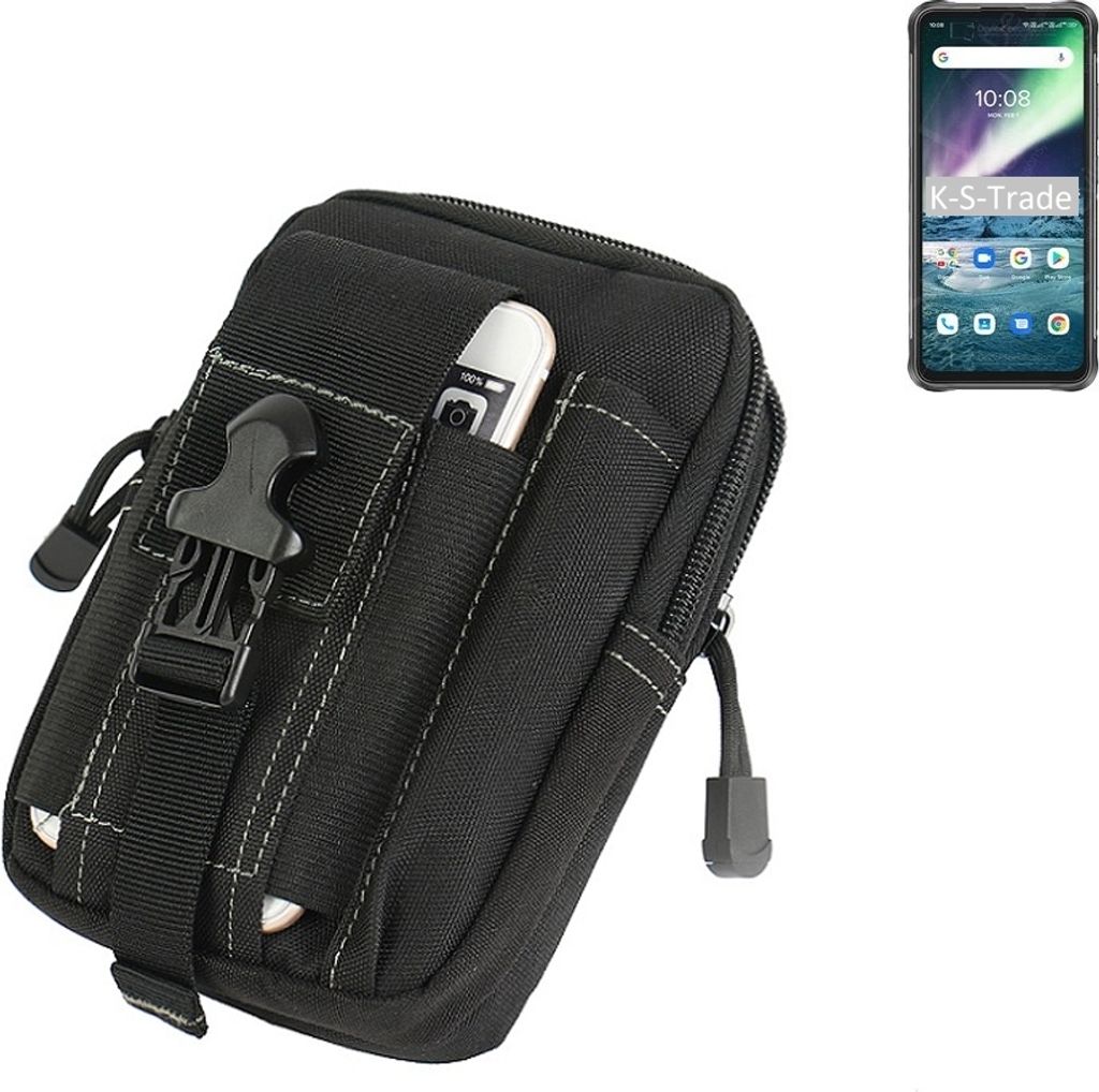 K-S-Trade Gürtel Tasche kompatibel mit UMIDIGI Bison GT Gürteltasche Holster Schutz Hülle Handy Hülle Smartphone outdoor Handy-Hülle schwarz