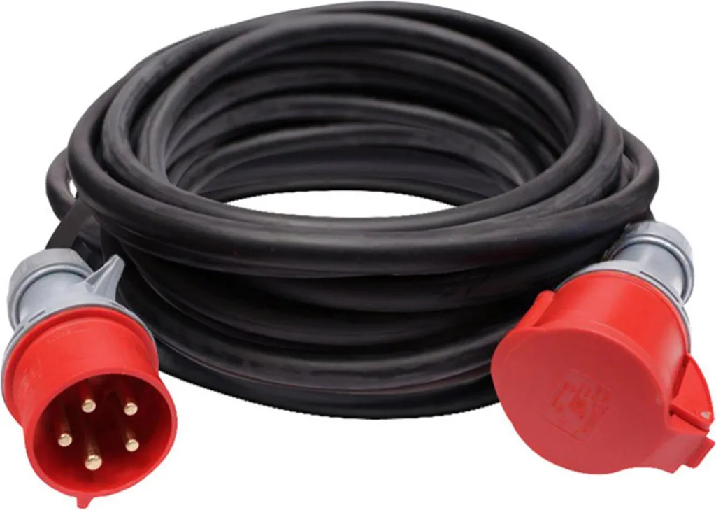 Câble prolongateur 1 prise 15m Solight noir robuste et haute résistance