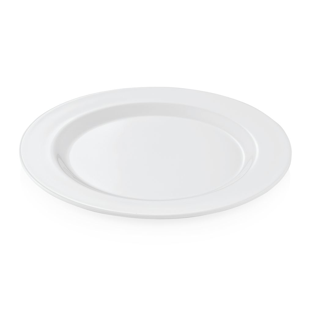 Talerz, melamina, Ø 25 cm, płaski, biały Zdjęcie produktu 