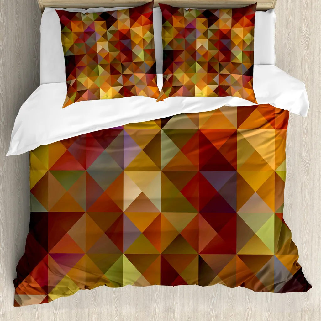 Copripiumino Matrimoniale ABAKUHAUS Design Geometrico Calendula