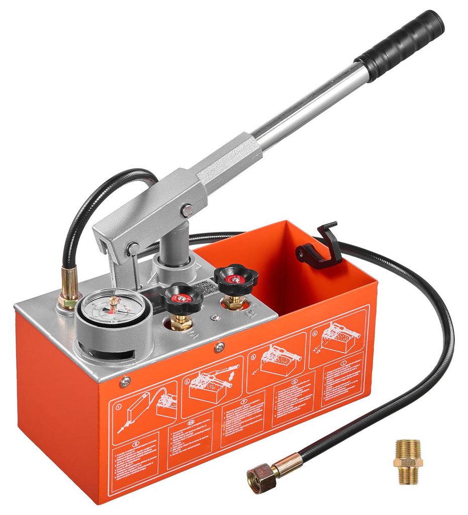 VEVOR Hydraulische Abdrückpumpe Druckprüfpumpe 6,06 L 0-30 Produktbild 
