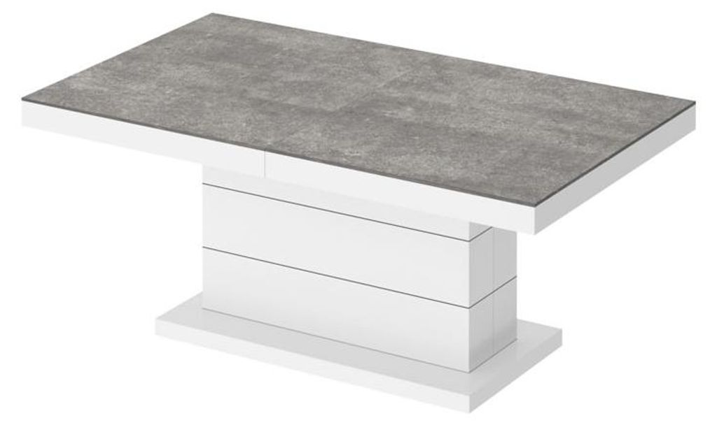 Design Couchtisch Tisch H-333 höhenverstellbar ausziehbar Produktbild 