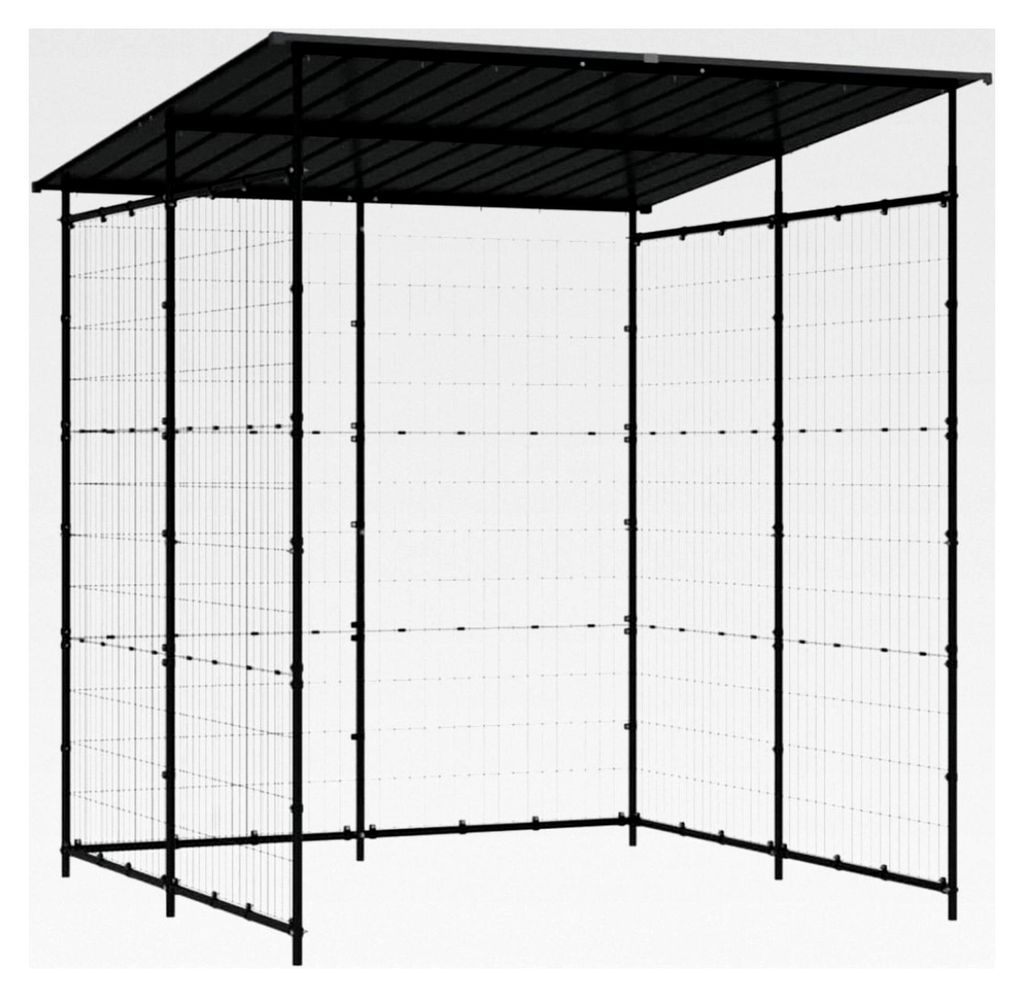 Fahrradunterstand Lagerschuppen Überdachung Fahrradgarage 190x190x222cm Stahl Schwarz