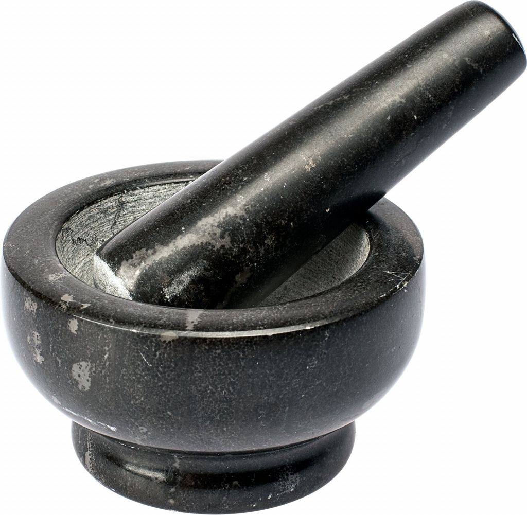 Mörser und Stößel aus Granit – 10cm, Granit Küchen Mörser