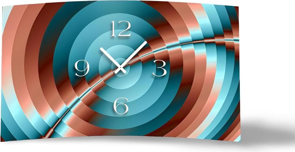 Digital Designer Art psycodelic Designer Wanduhr modernes Wanduhren Design leise kein ticken DIXTIME 3D-0355